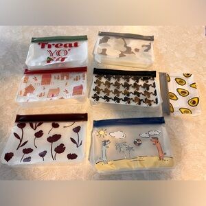 Thirty-One Clear Reusable Pouch Snack Bags with seal